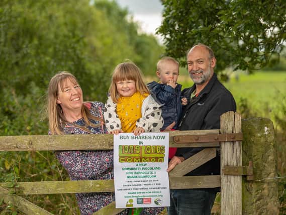 Harrogate and Knaresborough residents and local organisations can now buy shares in Long Lands Common community owned woodland project.