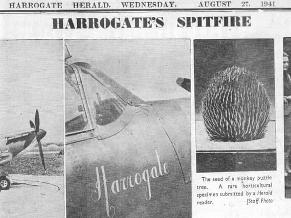Harrogate's Spitfire - From the archives: How the Harrogate Advertiser's sister newspaper the Harrogate Herald reported on it in August 1941.