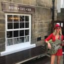 Live music in Harrogate - Harrogate's Fashion House Bistro owner David Dresser, with Leeds singer-song writer Hayley Gaftarnick.