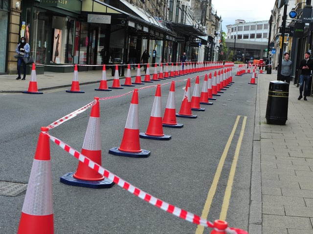 Both Harrogate Borough Council and North Yorkshire County Council are united in the belief that if the town is to have a green future, cars need to get less priority in streets like James Street.