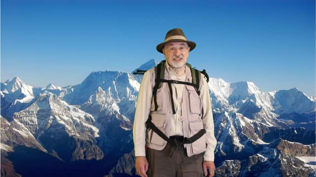 Guy Wilson hikes in the virtual Himalayas