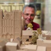 The Dean of Ripon, the Very Rev John Dobson, looks at an architect's model for proposed extension plans at Ripon Cathedral. Picture Tony Johnson