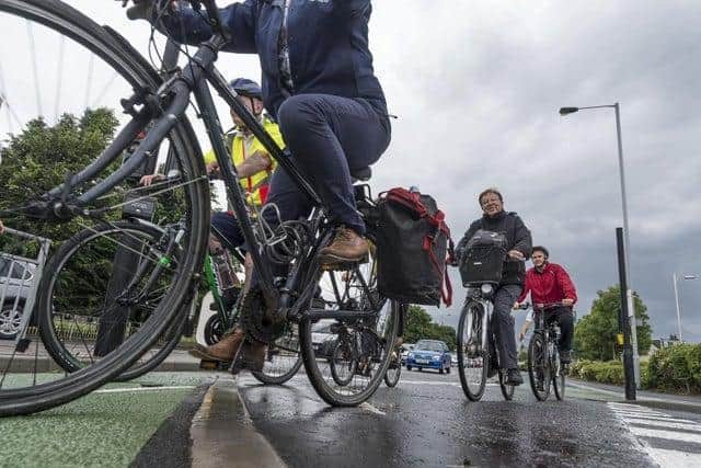 Once built the pop-up cycle lane will remain in place for six months and could become permanent if it proves to be a success.