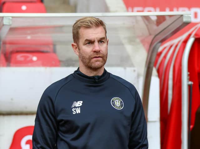 Harrogate Town manager Simon Weaver. Picture: Matt Kirkham.