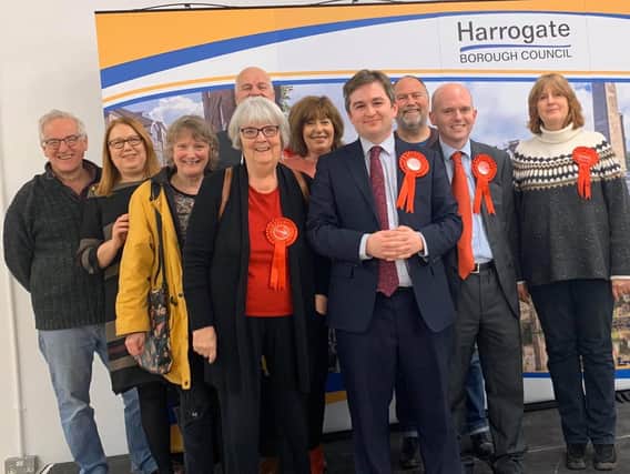 Harrogate & Knaresborough Labour Party members with parliamentary candidate Mark Sewards.