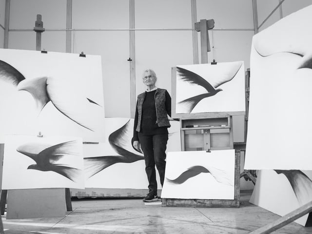 Still working with intensity, Messums of Harrogate’s new exhibition entitled The Conference of the Birds presents Bridget McCrum’s most recent drawings alongside a collection of bronze and stone sculptures.