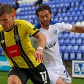 Lloyd Kerry was on target for Harrogate Town in Saturday's Carabao Cup first-round win over Tranmere Rovers. Pictures: Matt Kirkham