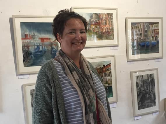 With just days before her final ever show, which is raising funds for Harrogate's Sir Robert Ogden Macmillan Centre, closes at Art in the Mill gallery in Knaresborough, Sharon Carrick, has issued a message of hope.