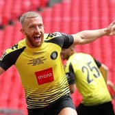 George Thomson scored one and set up another in Harrogate Town's National League play-off final triumph at Wembley. Pictures: Matt Kirkham
