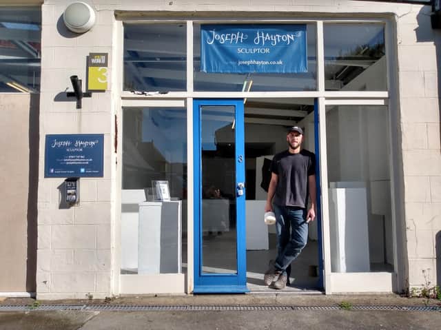 Yorkshire sculptor Joseph Hayton says his new larger studio and gallery at the town's creative heart in the King Street workshops is just what he needed.