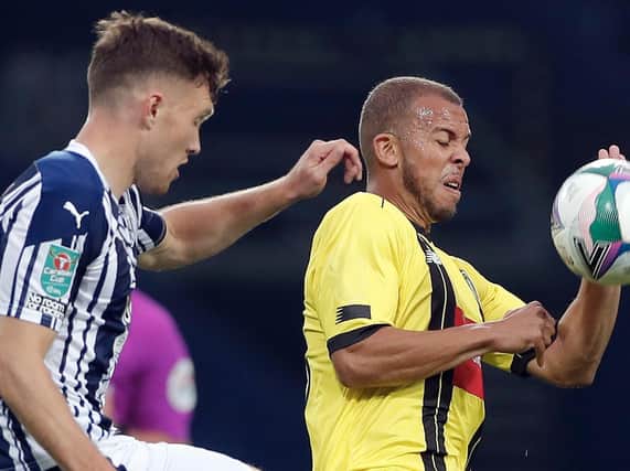 Aaron Martin impressed during Harrogate Town's Carabao Cup defeat at West Bromwich Albion. Pictures: Getty Images
