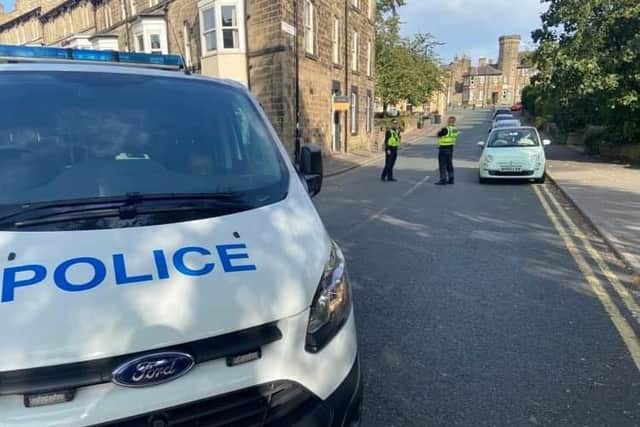 Armed police have blocked multiple Harrogate streets. Picture: Phil Standen.