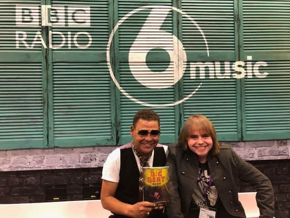 DJ Rory Hoy, right, with Craig Charles of  BBC Radio 6 Music's The Craig Charles Funk and Soul Show when he was launching his The Little Big Beat book in 2018.
