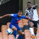 Brendan Kiernan in action during Harrogate Town's goalless draw at Port Vale. Pictures: Matt Kirkham