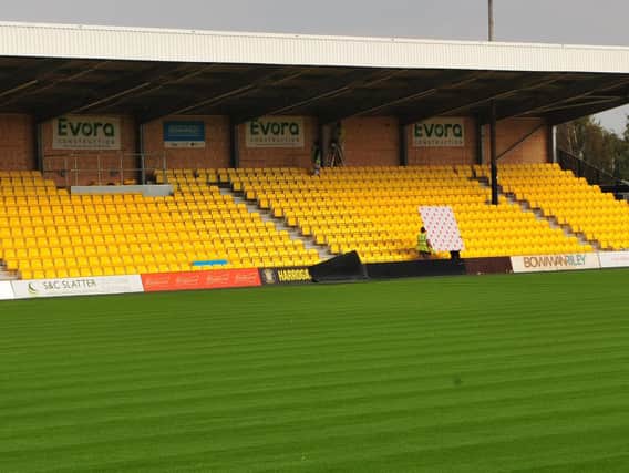 Harrogate Town have built a new stand and laid a new pitch at their EnviroVent Stadium home. Pictures: Gerard Binks