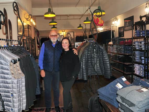 Inside Smithers' new premises in Harrogate - Chris and Shaz Bradley are renowned for a devotion to the best quality fabrics manufactured in Yorkshire mills.