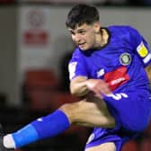 Connor Kirby in action for Harrogate Town. Pictures: Matt Kirkham