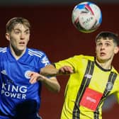 Connor Kirby in action for Harrogate Town during Tuesday's EFL Trophy triumph over Leicester City under-21s. Pictures: Matt Kirkham