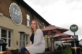 Kayleigh Thompson, bar manager of the Tap on Tower Street, Harrogate. (Picture Gerard Binks)
