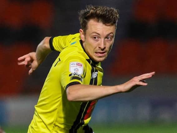 Jack Emmett made his first appearance of the season for Harrogate Town during Tuesday's EFL Trophy clash with Leicester City under-21s. Picture: Matt Kirkham