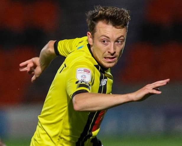 Jack Emmett made his first appearance of the season for Harrogate Town during Tuesday's EFL Trophy clash with Leicester City under-21s. Picture: Matt Kirkham