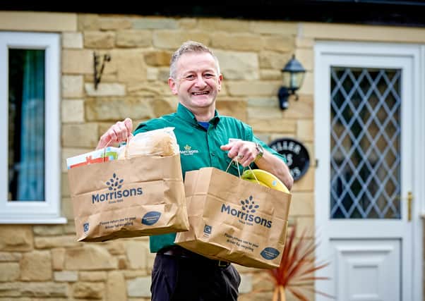 Morrisons. Launch of New Delivery Service for the Elderly and Vulnerable, Skipton. 

13th April 2020.

©Victor de Jesus/UNP