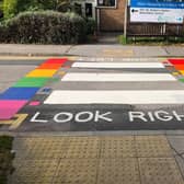 Three new Pride crossings have been unveiled at Harrogate District Hospital.