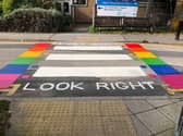 Three new Pride crossings have been unveiled at Harrogate District Hospital.