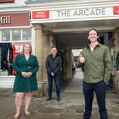 The team from Frank Marshall Estates, who masterminded the refurbishment of the arcade, Kelly Jagger, Chris Balme, Edward Marshall and Jimmy Marshall.