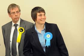 Harrogate Borough Council cabinet member Rebecca Burnett  pictured in 2014 when she won the Rossett seat on Harrogate Council.