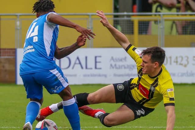 The playing surface did cut up in places during Saturday's League Two fixture with Barrow.
