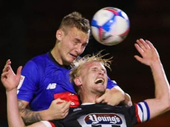 Harrogate Town tackle Grimsby Town at Blundell Park for the second time this season on Tuesday evening. Pictures: Matt Kirkham