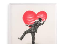 Nick Walker's Love Vandal is among 100 artworks in a new Harrogate exhibition at RedHouse Originals gallery.