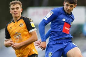 Connor Kirby impressed after coming off the substitutes' bench during Harrogate Town's defeat at Newport Couny. Pictures: Matt Kirkham