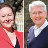 Liberal Democrat parliamentary spokesperson Judith Rogerson and Harrogate MP Andrew Jones.