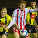 Calvin Miller's most recent start in Harrogate Town colours came against Stevenage on October 27. Picture: Matt Kirkham