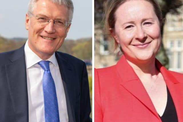 Harrogate and Knaresborough MP Andrew Jones and Liberal Democrat parliamentary spokesperson Judith Rogerson.