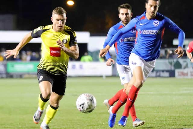 Harrogate Town, then of the National League, lost out 2-1 at home to League One Portsmouth in the first round of last season's FA Cup.