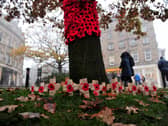 Things looked very different this year as fewer people were able to venture outside to pay their respects.
