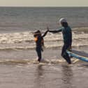 BBC Children in Need - Nine-year-old Rowan, from Harrogate, was invited for a surf lesson with Surfability UK.