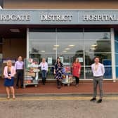 Pop-up shop for charity at Harrogate District Hospital.