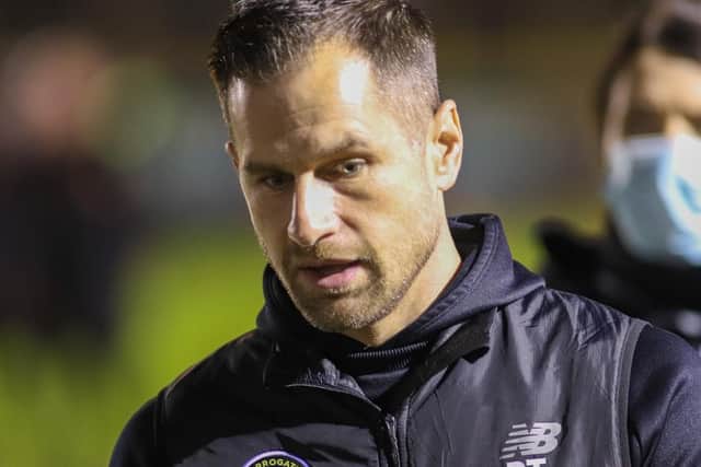Harrogate Town assistant manager Paul Thirlwell. Pictures: Matt Kirkham