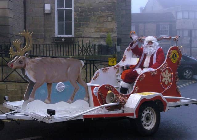 Santa on the Wetherby Lions sleigh at a past event.
