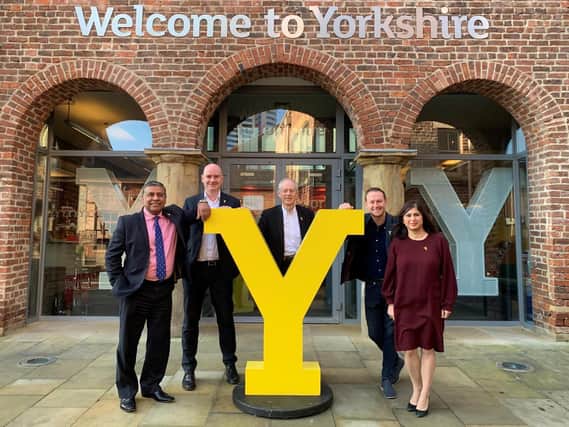 £31k council grant - the Welcome to Yorkshire board Jas Athwal, Paul Grace, Peter Box, James Mason and Sarah Tahamtani.