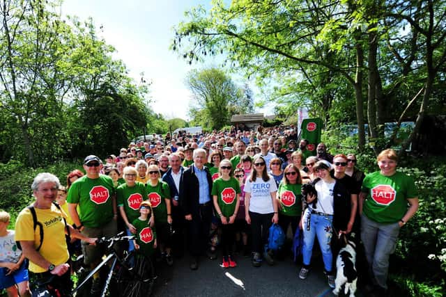 Flashback to 2019 and a protest against the option of a relief road near Nidd Gorge which had appeared in the Harrogate Congestion Study.