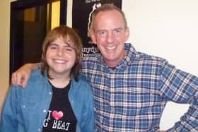 Meeting of big beat minds - Local DJ Rory Hoy with Fatboy Slim.