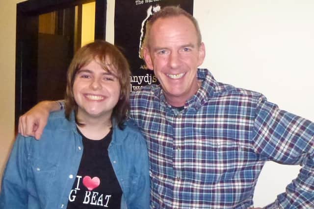 Meeting of big beat minds - Local DJ Rory Hoy with Fatboy Slim.