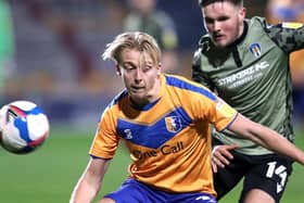 George Lapslie in action for Mansfield Town during their recent draw with Colchester United. Pictures: Getty Images