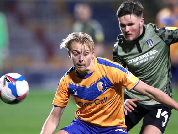 George Lapslie in action for Mansfield Town during their recent draw with Colchester United. Pictures: Getty Images