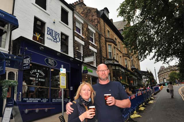Simon and Sharon Colgan, who own the Blues Bar in Harrogate - "We are determined to do whatever we can to get open and provide a safe place for people to be over the Christmas period."